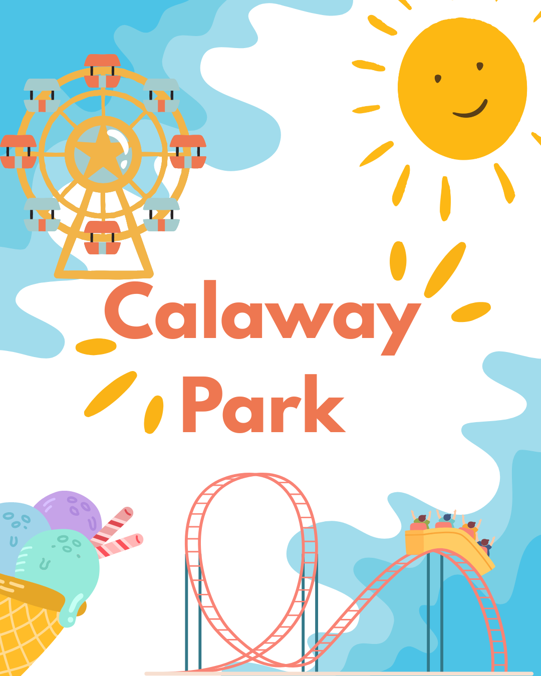 Blue White Illustrative Summer Sale and Discount Instagram Post